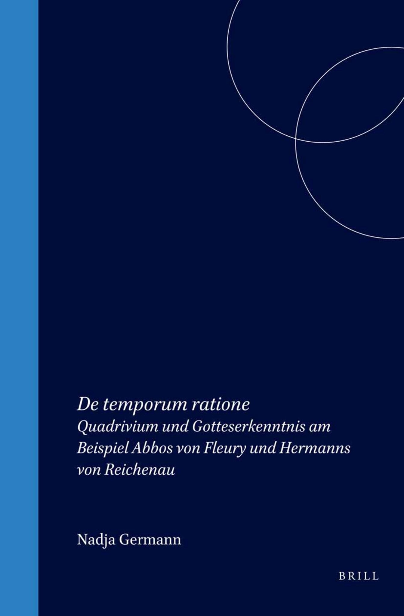 Cover image for De temporum ratione ISBN 9789004153950